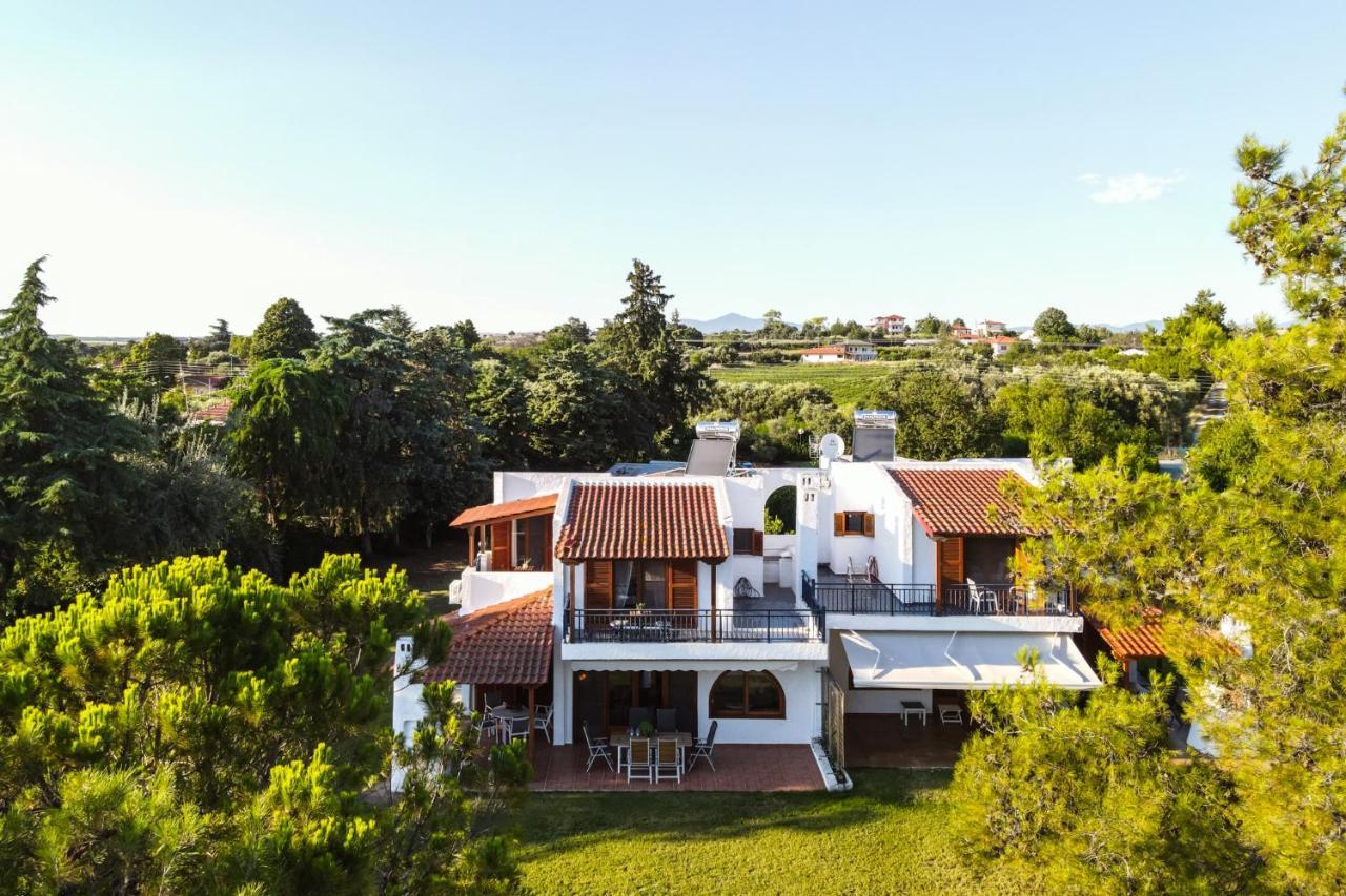 Luna Villa Private Beach Néa Irákleia Eksteriør billede