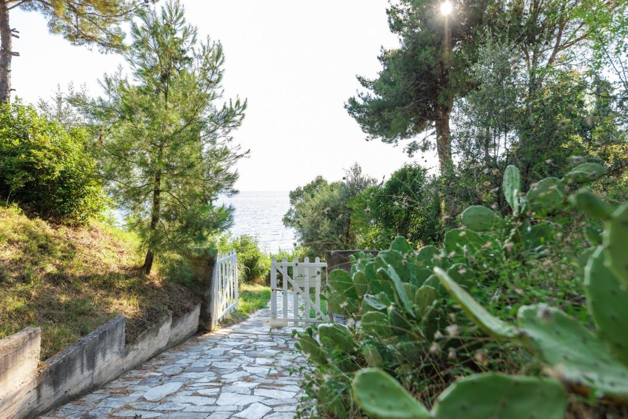 Luna Villa Private Beach Néa Irákleia Eksteriør billede